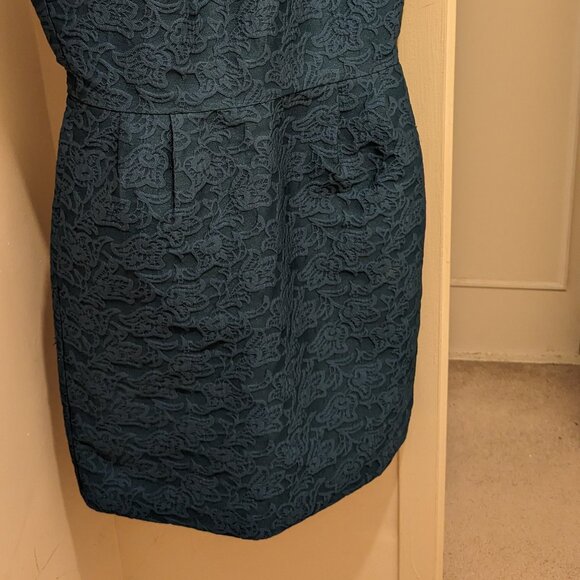 NWOT J.Crew Peacock Blue Cocktail Dress - Picture 4 of 7